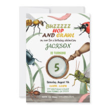 Bug Birthday Uitnodiging