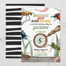Bug Birthday Uitnodiging