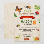 Bug Birthday Uitnodiging (Voorkant / Achterkant)