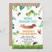 Bug Birthday Uitnodiging (Voorkant / Achterkant)