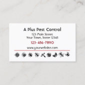 Bug Border, Pest Control Visitekaartje (Voorkant)