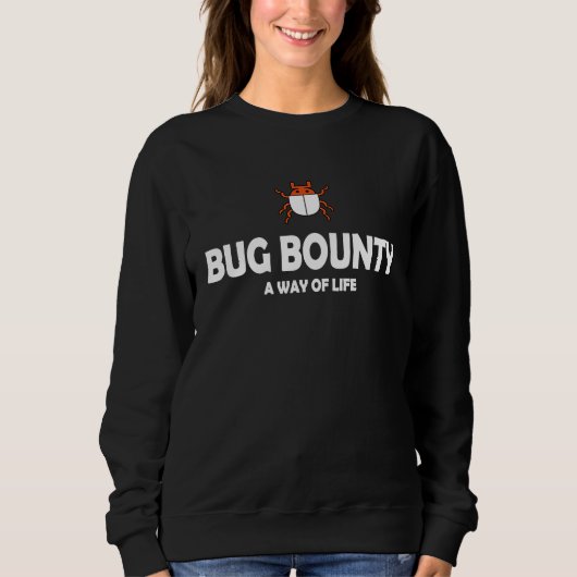 Bug Bounty Cyberbeveiliging Beveiliging Hacker Com Trui (Voorkant)
