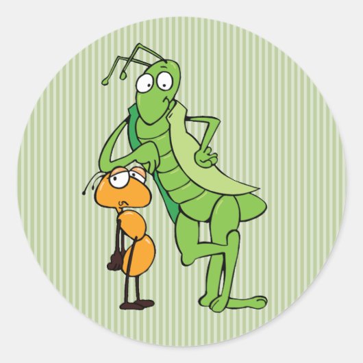 Bug Buddies Ronde Sticker (Voorkant)