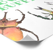 Bug Buffet Party Poster met breekbaar voedseloverz (Hoek)