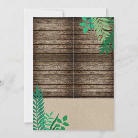 BUG CATCHER SCAVENGER HUNT KIDS BIRTHDAPPARTIJ KAART (Achterkant)