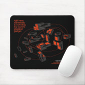 BUG Cloud Mousepad - zwart Muismat (Met muis)