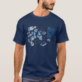 BUG Cloud T-Shirt - blauw (Voorkant)