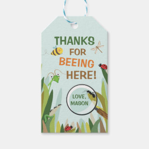 Bug Dank u voor de labels in de openlucht Cadeaulabel