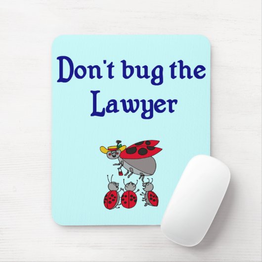 Bug de advocaat Mousepad niet Muismat (Met muis)
