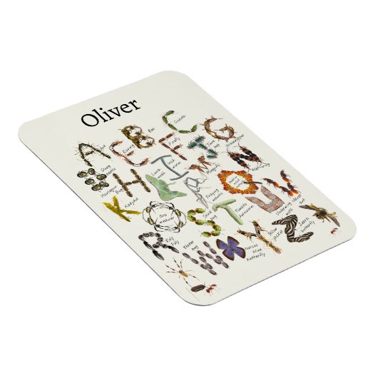 Bug Decor - Bug Alphabet voor kinderen Magneet (Rechterzijde)