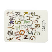 Bug Decor - Bug Alphabet voor kinderen Magneet (Horizontaal)