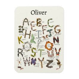 Bug Decor - Bug Alphabet voor kinderen Magneet