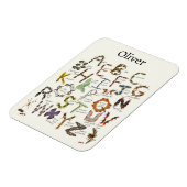 Bug Decor - Bug Alphabet voor kinderen Magneet (Linkerzijde)