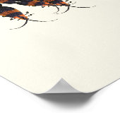 Bug Decor Insect of Bug Alfabet Educatief Poster (Hoek)