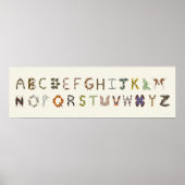 Bug Decor Insect of Bug Alfabet Educatief Poster (Voorkant)