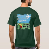 Bug die weg loopt van het scheikundige vliegtuig t-shirt (Achterkant)