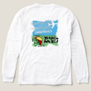 Bug die weg loopt van het scheikundige vliegtuig Tri-Blend shirt