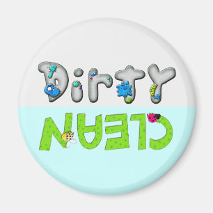 Bug en Germ Clean Dirty Dishwasher Magnet