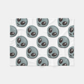 Bug Eyed Alien Fleece Deken (Voorkant (Horizontaal))