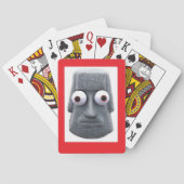 Bug-Eyed Moai'd Novelty Pokerkaarten (Achterkant)