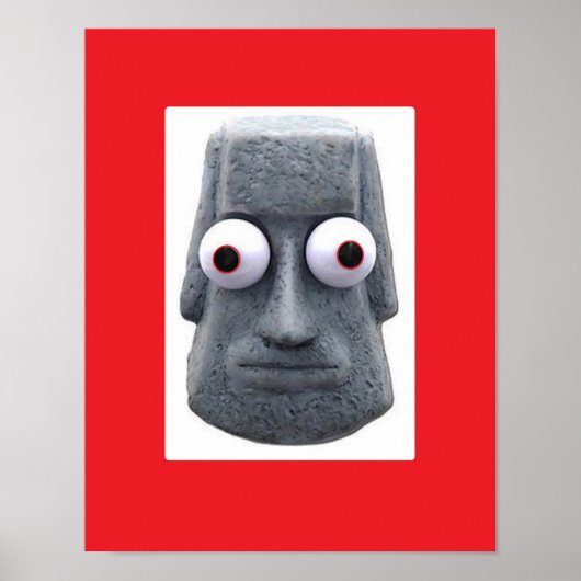 Bug-Eyed Moai'd Novelty Poster (Voorkant)