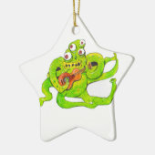 Bug Eyed Monster speelt gitaar Keramisch Ornament (Links)