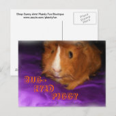 BUG-EYED PIGGY Briefkaart (Voorkant / Achterkant)