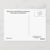 BUG-EYED PIGGY Briefkaart (Achterkant)