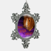 BUG-EYED PIGGY Guinea Pig Pewter Ornament (Links)