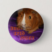 Bug-Eyed Piggy Guinee-Button Ronde Button 5,7 Cm (Voorkant)