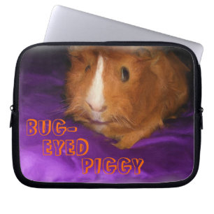 BUG-EYED PIGGY Guinee-laptophoes Laptop Sleeve