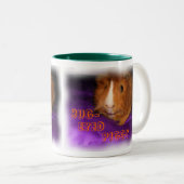 BUG-EYED PIGGY Guinee-Mok Tweekleurige Koffiemok (Voorkant rechts)