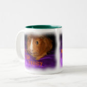 BUG-EYED PIGGY Guinee-Mok Tweekleurige Koffiemok (Voorkant links)