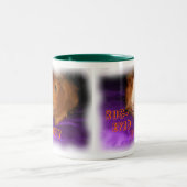 BUG-EYED PIGGY Guinee-Mok Tweekleurige Koffiemok (Center)