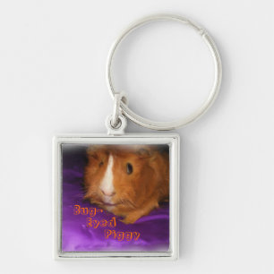 Bug-Eyed Piggy Guinee-Sleutelhanger Sleutelhanger