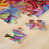 Bug-eyed regenboogkat legpuzzel (Zijkant)