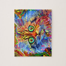 Bug-eyed regenboogkat legpuzzel