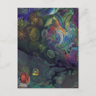 Bug gaat door voor een wandeling~~ briefkaart