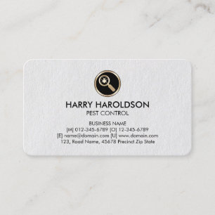 Bug Glass Icon Premium ongediertebestrijding Visit Visitekaartje
