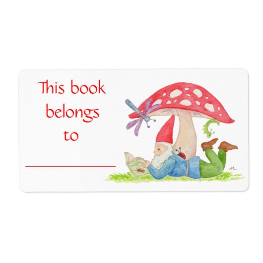Bug Gnome boek label (Voorkant)