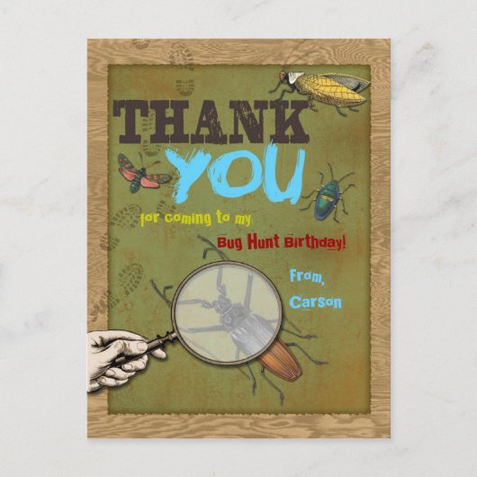 Bug Hunt Bedankt Briefkaart (Voorkant)