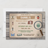 Bug Hunt Birthday Uitnodiging Garden Invite (Voorkant)