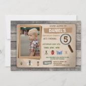 Bug Hunt Garden Bugs Birthday Uitnodiging (Voorkant)