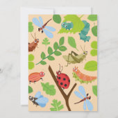 Bug Hunt Garden Fun Insect Scavenger Birthday Kaart (Achterkant)