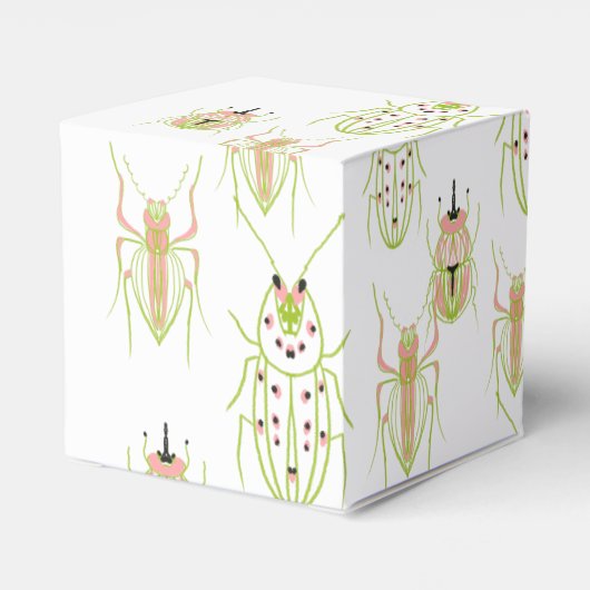 Bug Hunt Insect Birthday Hand getekend Bedankdoosjes (Achterkant)