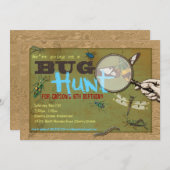 Bug Hunt Insect Partij Uitnodiging (Voorkant / Achterkant)