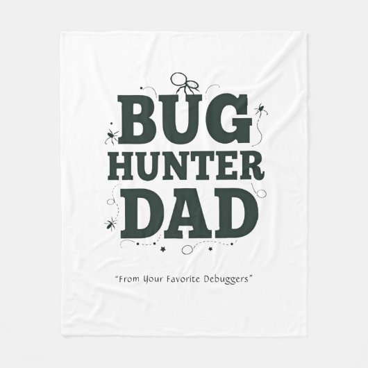 Bug Hunter Dad deken - Beste vader ooit gooien (Voorkant)