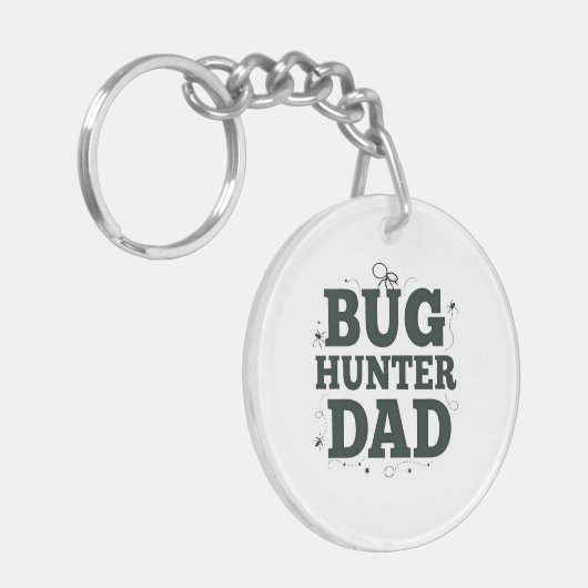 Bug Hunter Dad Sleutelhanger – Cool Custom Gift (Voorkant Links)