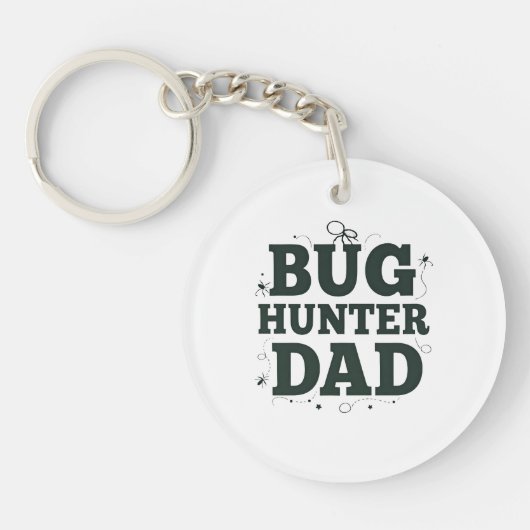 Bug Hunter Dad Sleutelhanger – Cool Custom Gift (Voorkant)