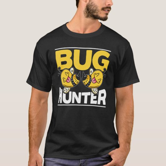 Bug Hunter Entomology Insect Catching Ladybug Butt T-shirt (Voorkant)
